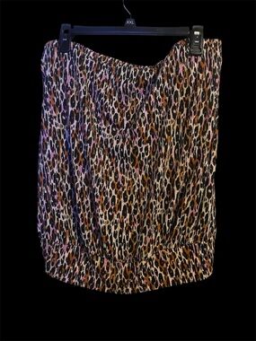 torrid Leopard Print Tube Top in Black, Brown, Pink